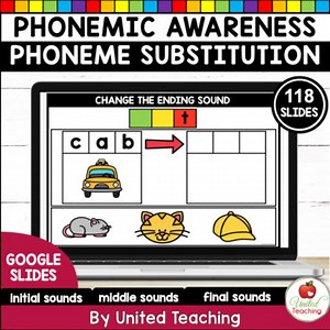 Phoneme Substitution Activities | Beginning Middle Final Sounds | Digital
