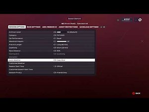 F1 2020 How to open a Free practice session