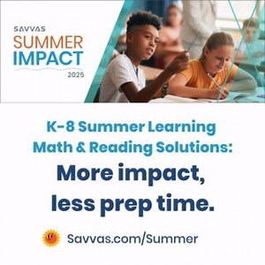  #EdLeaders! Starting to plan for summer learning? ☀️ Learn more about our ready-to-use K-8 summer school solutions to accelerate student learning in math and literacy: https://ow.ly/a3W750V3Nbu  Request samples today: https://ow.ly/uAS450V3Nby #edchat #summerlearning | Savvas Learning | Facebook