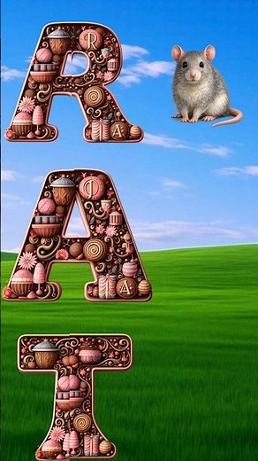 Learn to Spell RAT 🐭 | R + A + T = RAT | ABC Animals for Kids #shorts