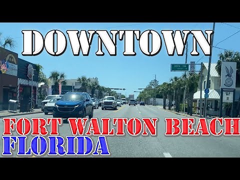 Fort Walton Beach - Florida - 4K Downtown Drive