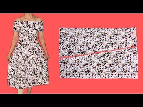 Beautiful Trendy Dress ✂️ | Pattern-Free, Simple Sewing for Beginners 🧵