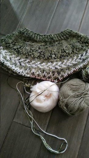 the process of a creation of a sweater