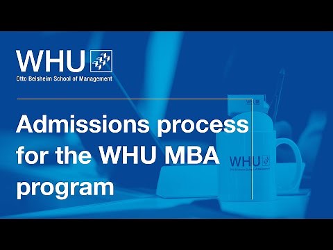 The Admissions Process for the MBA Program | WHU