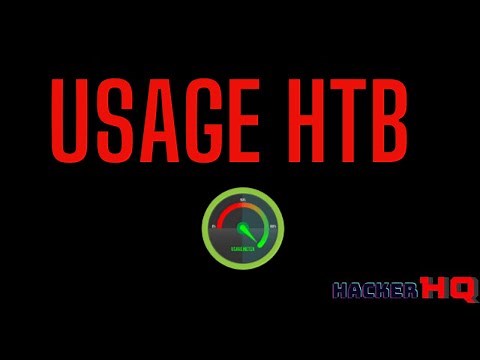 Usage HTB Writeup | HacktheBox | HackerHQ