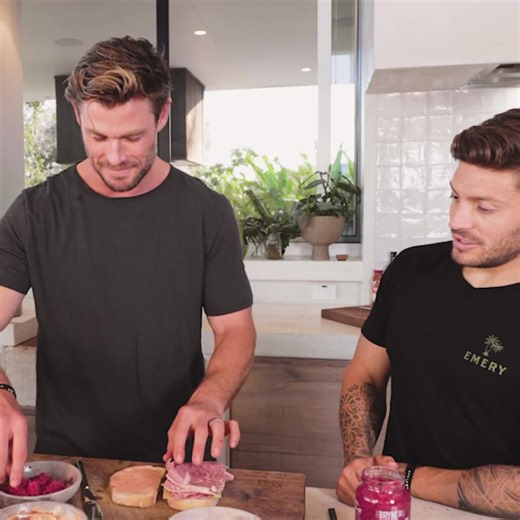 Quick and delicious.. the Centr team does it again with this Rueben sandwich. Perfect for grab and go lunches and a weekend snack. Check out all the delicious meals and workouts with my team! ➡️ https://bit.ly/3v2Ixfy | Chris Hemsworth