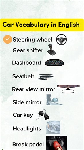 Car Vocabulary for Beginners: Learn Parts of a Car