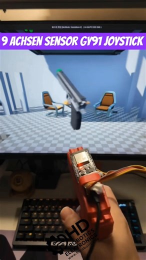 ESP32 Motion-Joystick: Shooter steuern mit Handbewegung! 🎮#ESP32 #Arduino #Gaming