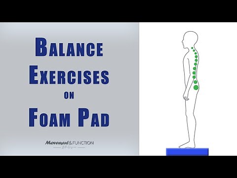 Balance Exercises with a Foam Pad | Beginner to Intermediate | Fall Prevention