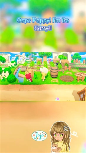Oops Poppy!!! I’m so sorry!! 😭😂 Animal Crossing fail #shorts #animalcrossing