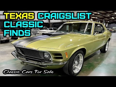 Explore 10 Classic Cars for Sale! Texas Craigslist Classic Finds