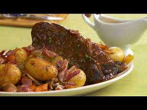 Multicooker Pot Roast with Bacon & Potatoes