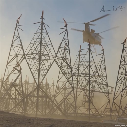 175K views · 4.7K reactions | Building America's Largest Power Project with Helicopters | Aaron Witt | Facebook