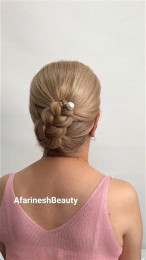 Chic Braided Updo in Seconds ✨ Simple Yet Stunning