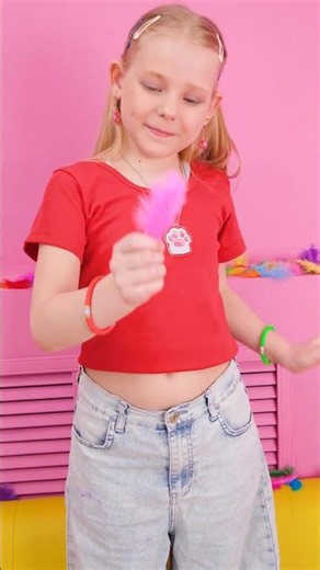 Colorful Feathers Everywhere! 🪶😲 DIY Surprise #shorts