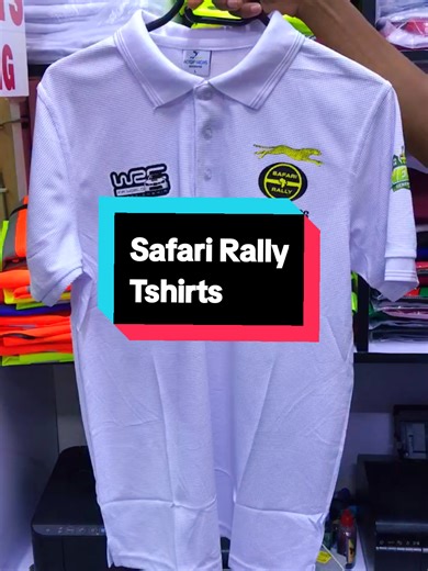 Safari rally branded tshirt polo and roundnecks Tshirt printing 0751-356-805 call for orders #safarirallykenya #wrc #vasha #vashappenin