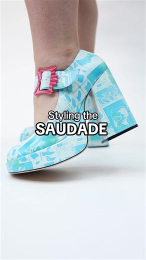 Our SS23 Fluevog Post model, Stef styles the Lasting Impressions SAUDADE 🍒 What do ya think? #Fluevog #FluevogShoes #JohnFluevog #PlatformShoes #SpringFootwear #SummerShoes