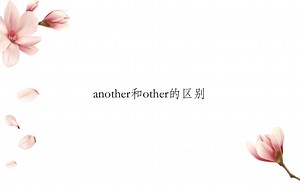 another和other的区别