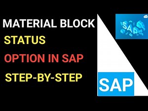 Material Block Status Option in SAP MM | Step-by-Step Configuration & Explanation.
