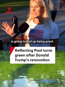 Lincoln Memorial Reflecting Pool turns green after Trump-ordered paint job