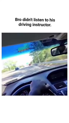 stopmemes on Instagram: "The video captures a September 2025 highway driving lesson crash, where a student driver in an Acura ignores repeated pleas from the instructor to slow down and stay straight, resulting in a barrier collision and airbag deployment. Reposted by @Nocapmedia , known for sharing unfiltered viral fails, the clip has amassed over 50,000 views in under a day, reigniting debates on learner vehicle safety and the absence of dual controls in some setups. User reactions mix humor w