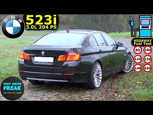2010 BMW 523i F10 Manual 204 PS Test Drive | Fuel Consumption & Driving Dynamics