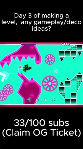 Making a Level in Geometry Dash! #geometrydash #gdupdate #gdlevels #gd #gaming #robtop #gddemon