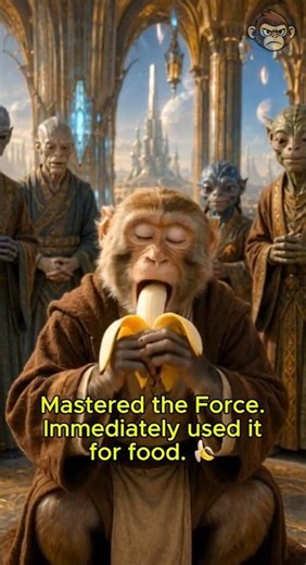 Jedi Monkey Finally Masters The Force 🍌- 🐒 Cinematic Monkey Adventures
