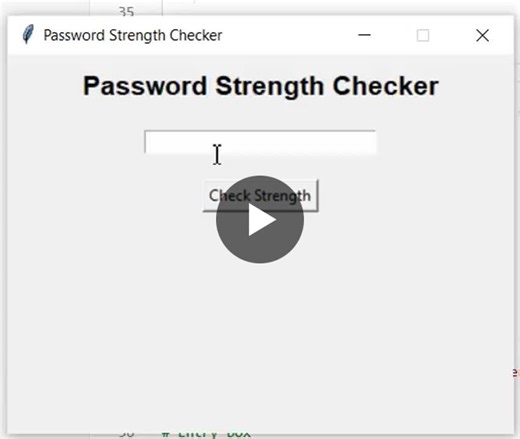 Built a Password Strength Checker using Python (VS Code | Python 3.14) Today I developed a GUI-based Password Strength Checker using Python and Tkinter. This project evaluates password security based… | Syeda Saman Toqeer