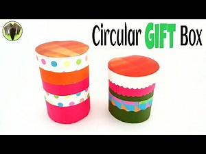 Circular | Round Gift box - DIY Tutorial by Paper Folds