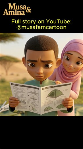 Tent Collapse | Musa & Amina | Islamic Cartoon
