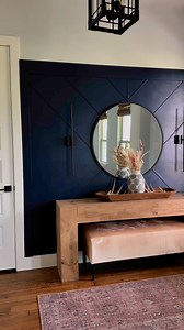 I gave our entryway a total makeover with this renter-friendly wall treatment—no glue, no screws, and it's completely removable. This project only took plywood, MDF trim, paint, and some creativity. It looks custom, but it’s perfect for renters or anyone who doesn’t want to commit to something permanent. Want to try it yourself? I’m sharing the free building plans and full tutorial on the blog. Click the link in comments to get started. Would you add something like this to your home? Let me know