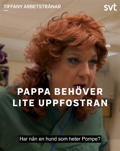 SVT Humor on Instagram: "Pappa behöver lite disciplinträning 🤣 Tiffany Persson arbetstränar 👉 länk i bio☝️ . . . #tiffanyperssonarbetstränar #svthumor #svtplay"