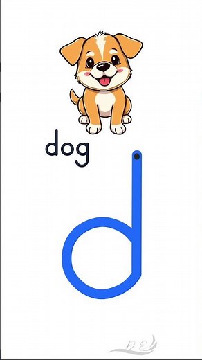 Lowercase Letter d Writing ✍️ | English for Kids