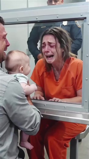 An inmate serving his sentence finally gets a short visit from his wife and their precious toddler. Separated by an impassable barrier, the little child weeps openly, stretching both arms outward while the mother breaks down in silent sorrow. The guard watching over the room observes the prisoner clutching his chest, drowning in grief. Moved to tears by the baby’s innocence, the officer gently taps the father's shoulder and opens the doorway between them… ❤️ A powerful story of an inmate's devot