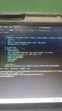 How to create catchy ball game on python #python #pythontutorial