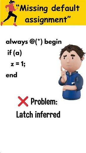 Missing Default assignment || Verilog HDL
