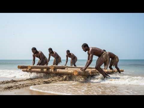 Life 2.1M Years Ago: Homo Habilis Build First Boat – Giant Sea Snake Attack | Ocean Survival