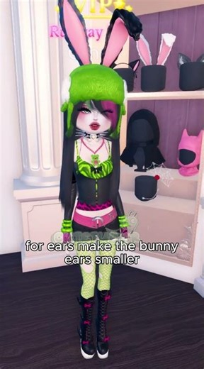 most awaited gir hat tutorial 👽✨!! #dresstoimpress #roblox #dti #gir #invaderzim #scene