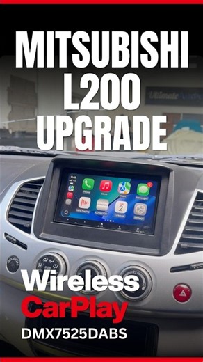Pickup Mitsubishi L200 Practicality Meets Modern Wireless CarPlay KENWOOD DMX7525DABS #mitsubishi