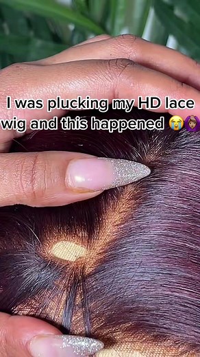 Repair Damaged HD Lace Wig with Clear Nylon Thread