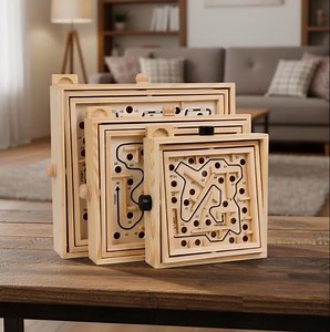 Wooden Maze Game – Labyrinth Puzzle for Kids and Adults | Educational Wooden Toy - Etsy Canada