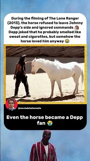 Johnny Depp’s Horse Refused to Leave Him Alone 😂 | The Lone Ranger (2013)