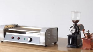 16 Capacity Commercial Hot Dog Roller Machine with 5 Stainless Steel Rollers – 750W for Concession Stands, Food Trucks, Party Catering