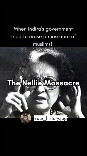 Rishi on Instagram: "When Indira’s Government Tried to Erase a Massacre of Muslims: On February 18, 1983, the quiet fields of Nellie, Assam, turned into open graves. Villages of poor Bengali-speaking Muslims, including farmers, women, and children, were surrounded by mobs of Assamese tribal groups and local villagers, many reportedly linked to organizations involved in the Assam Agitation. Within hours, thousands were hacked to death, their homes set ablaze, and their bodies dumped into the Kopi