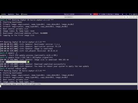 Zephyr OTA Update Demo over HTTP on STM32