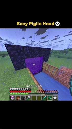 this piglin head trick is broken #minecraft