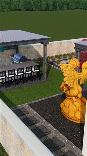 3D Landscape Design Render Preview