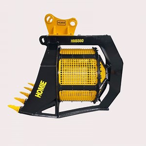 [Hot Item] 15 Ton Excavator Soil Sieving Tool Rotary Screening Bucket with 0.62 M3 Capacity