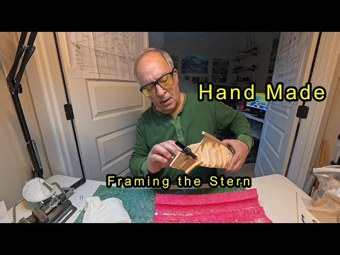 Episode #10 Scale Model Ship Build. Framing the Stern